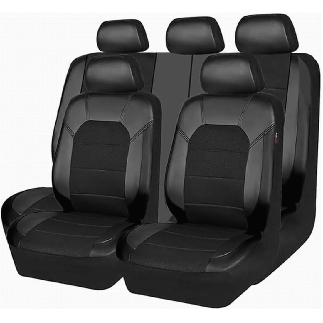 9-Piece Leather & Mesh Car Seat Covers – Breathable, Cool Comfort – image 6