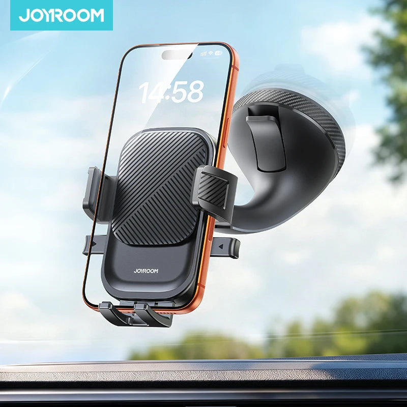 Joyroom Strong Suction Phone Holder – 360° Dashboard & Windshield Mount