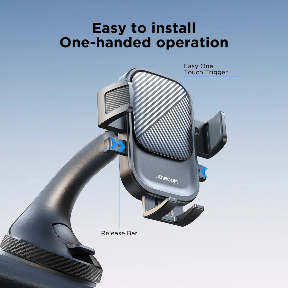 Joyroom Strong Suction Phone Holder – 360° Dashboard & Windshield Mount – image 5