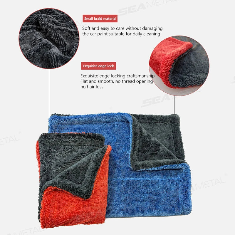 SEAMETAL 1200GSM Microfiber Drying Towel – Double-Sided, Scratch-Free – image 2