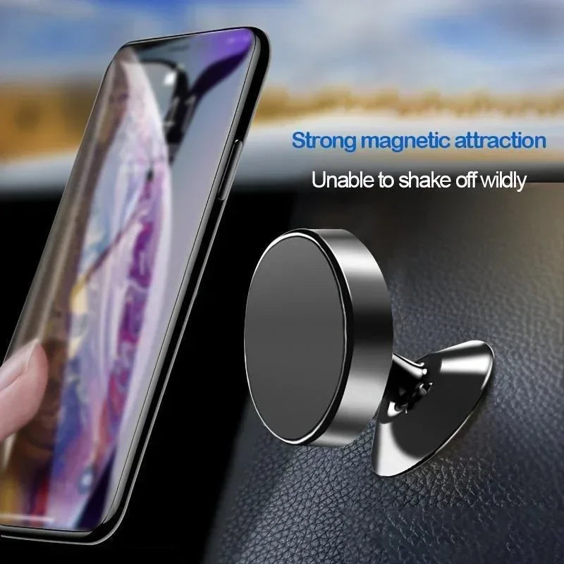 Metal Magnetic Car Phone Holder – 360° Rotation, Gold, Black or Silver – image 2