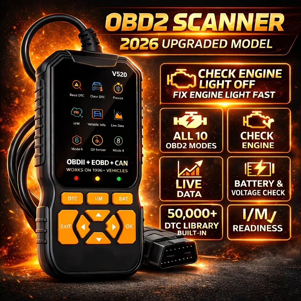 V520 OBD2 Code Reader – Compact Car Diagnostic Scanner – image 3