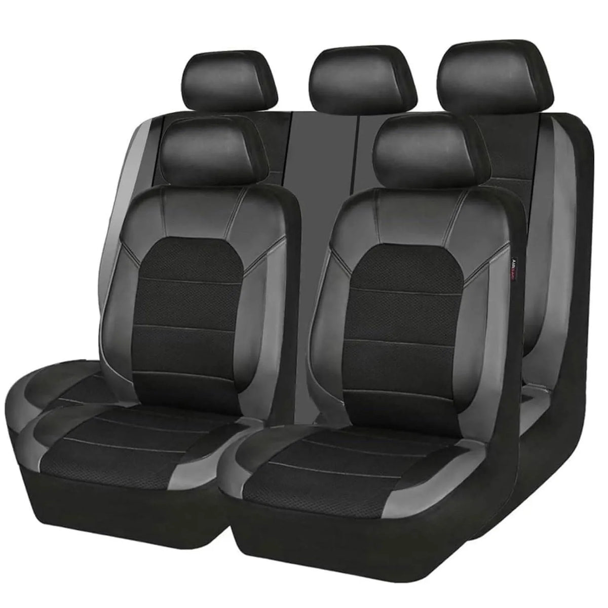 9-Piece Leather & Mesh Car Seat Covers – Breathable, Cool Comfort