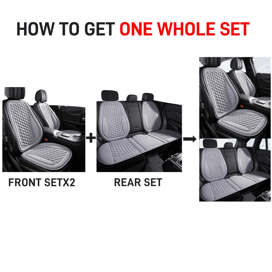 Karcle Car Seat Cover For Car Seats 3D Breathable Car Seat Protector Universal Auto Seat Cushion Convex Sweatproof Chair Mat
