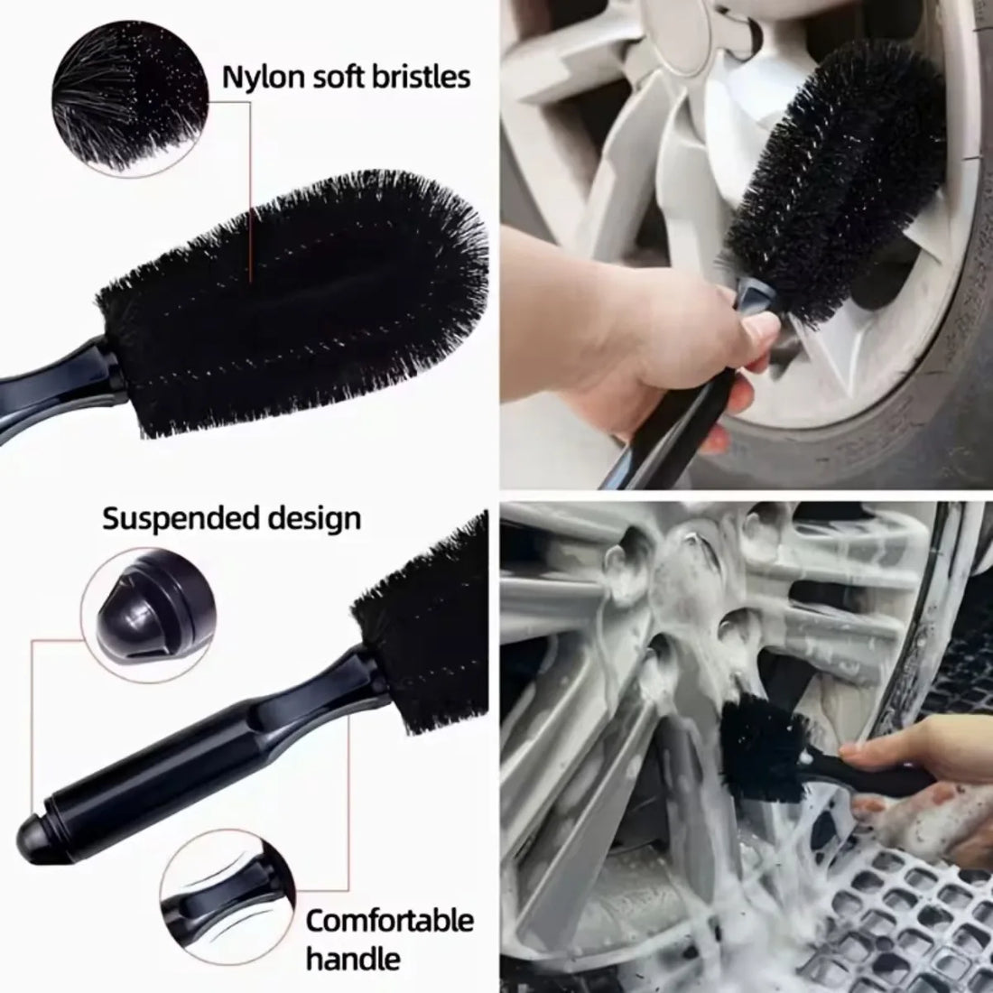 Car Detailing Brush Set – 16 or 20 Pieces for Vents, Seats & Wheels – image 2