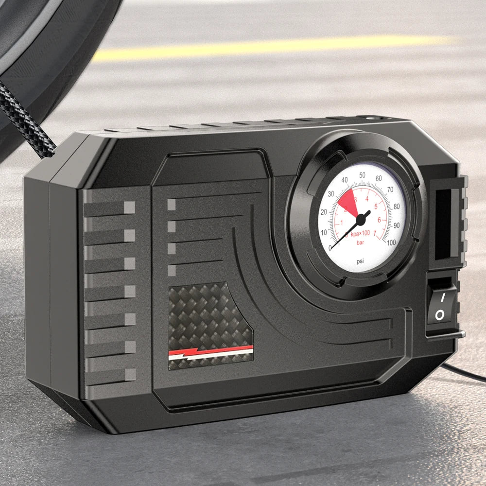CARSUN Mini 12V Air Compressor – Portable Tire Inflator