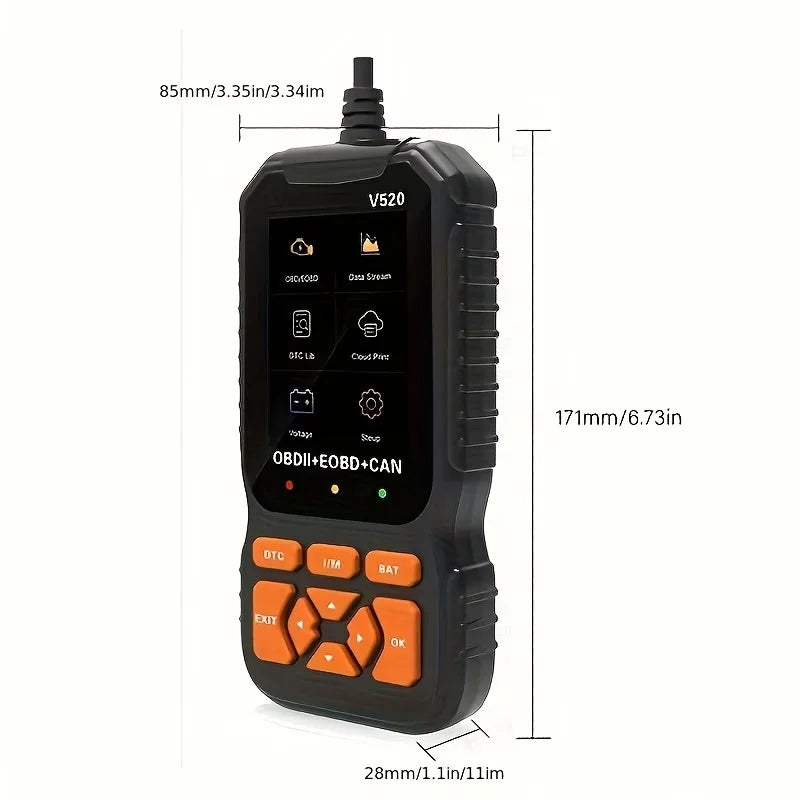 V520 OBD2 Code Reader – Compact Car Diagnostic Scanner