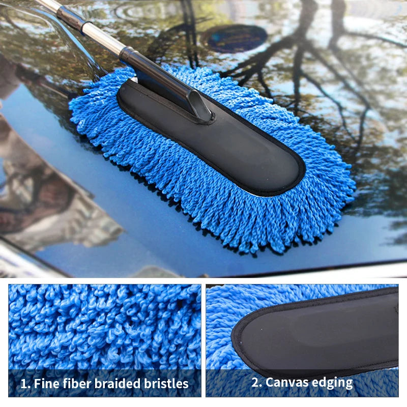 SEAMETAL Microfiber Car Wash Mop & Duster Kit – Extendable Handle – image 5