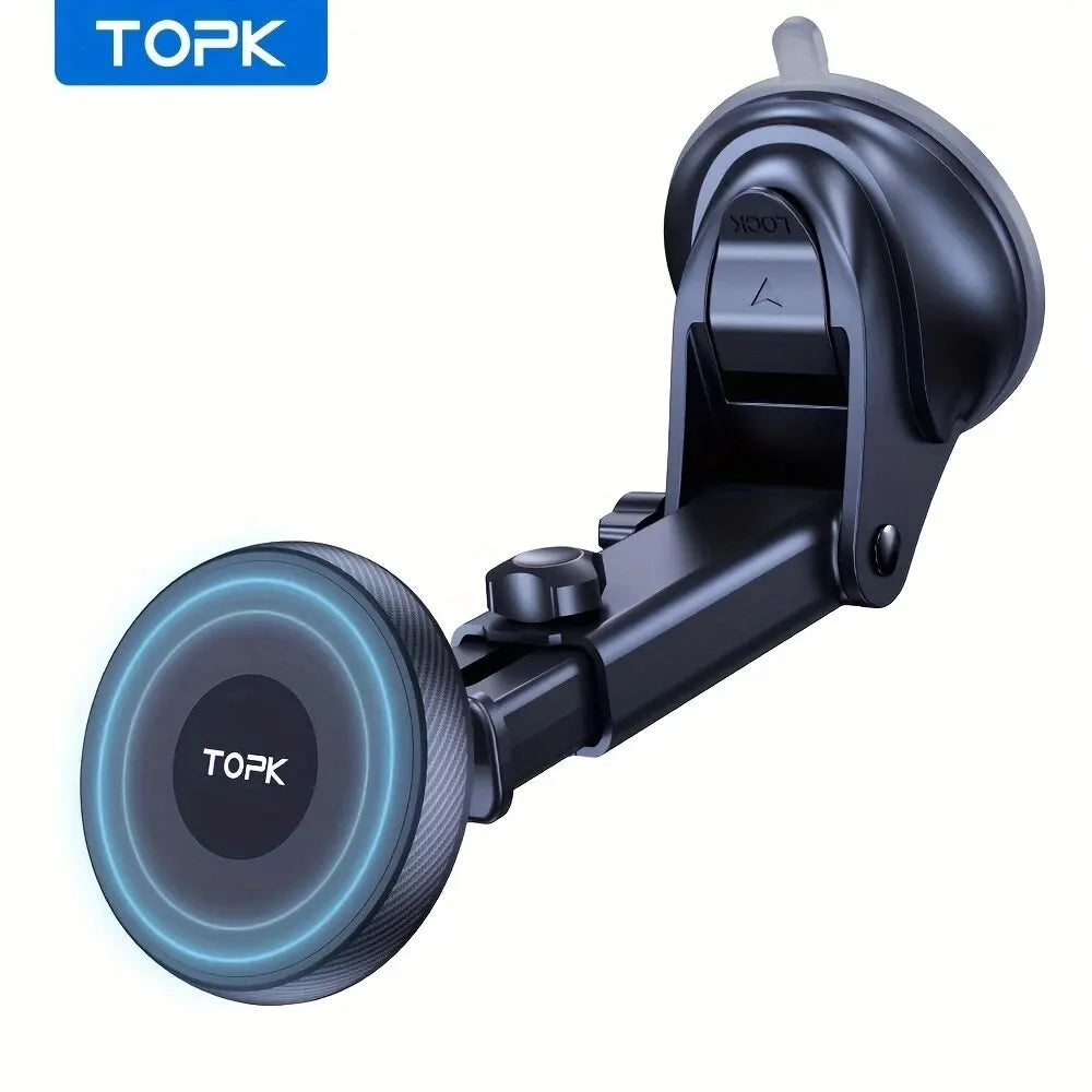 TOPK Magnetic Car Phone Holder for MagSafe iPhone – Dashboard Mount