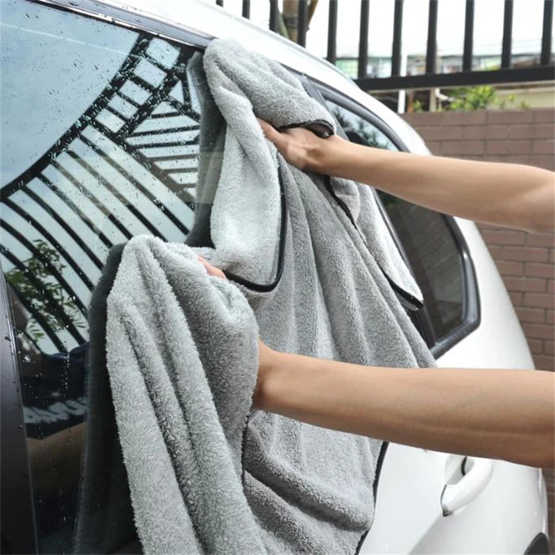 Car Cleaning Towel Upgraded Microfiber Ultra-Soft Auto Wash Towels Super Absorbent Scratch-Free Drying Cloth 40x100cm
