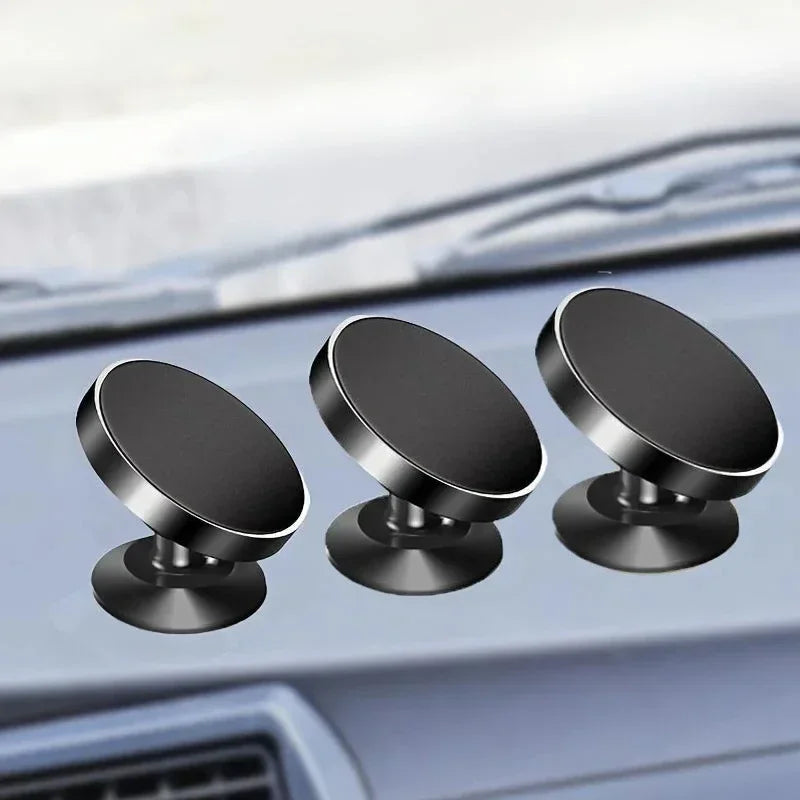 Metal Magnetic Car Phone Holder – 360° Rotation, Gold, Black or Silver – image 5