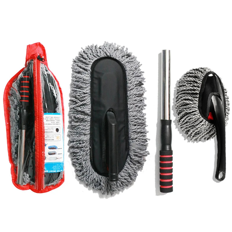 SEAMETAL Microfiber Car Wash Mop & Duster Kit – Extendable Handle – image 7