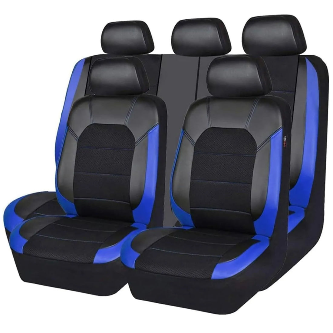 9-Piece Leather & Mesh Car Seat Covers – Breathable, Cool Comfort – image 4